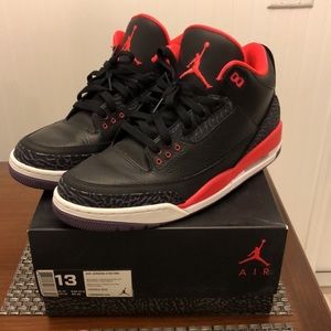 Jordan Retro 3 Bright Crimson